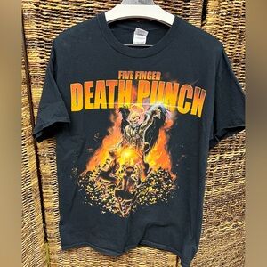Five Finger Death Punch  2014‎ Tour shirt- Size: Large
